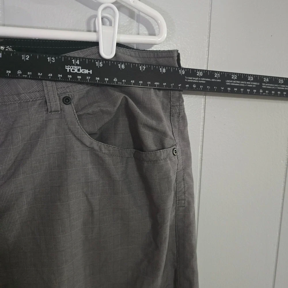 Quiksilver Amphibians Hybrid Shorts‎ Mens 38 Grey Grid Boardshorts AQYW103015